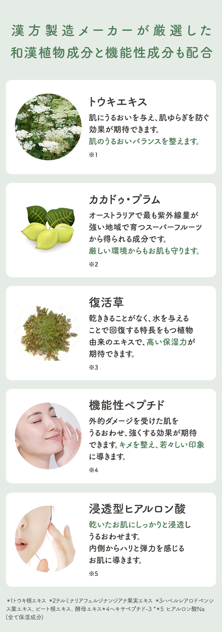 漢方製造メーカーが厳選した和漢植物成分と機能性成分も配合